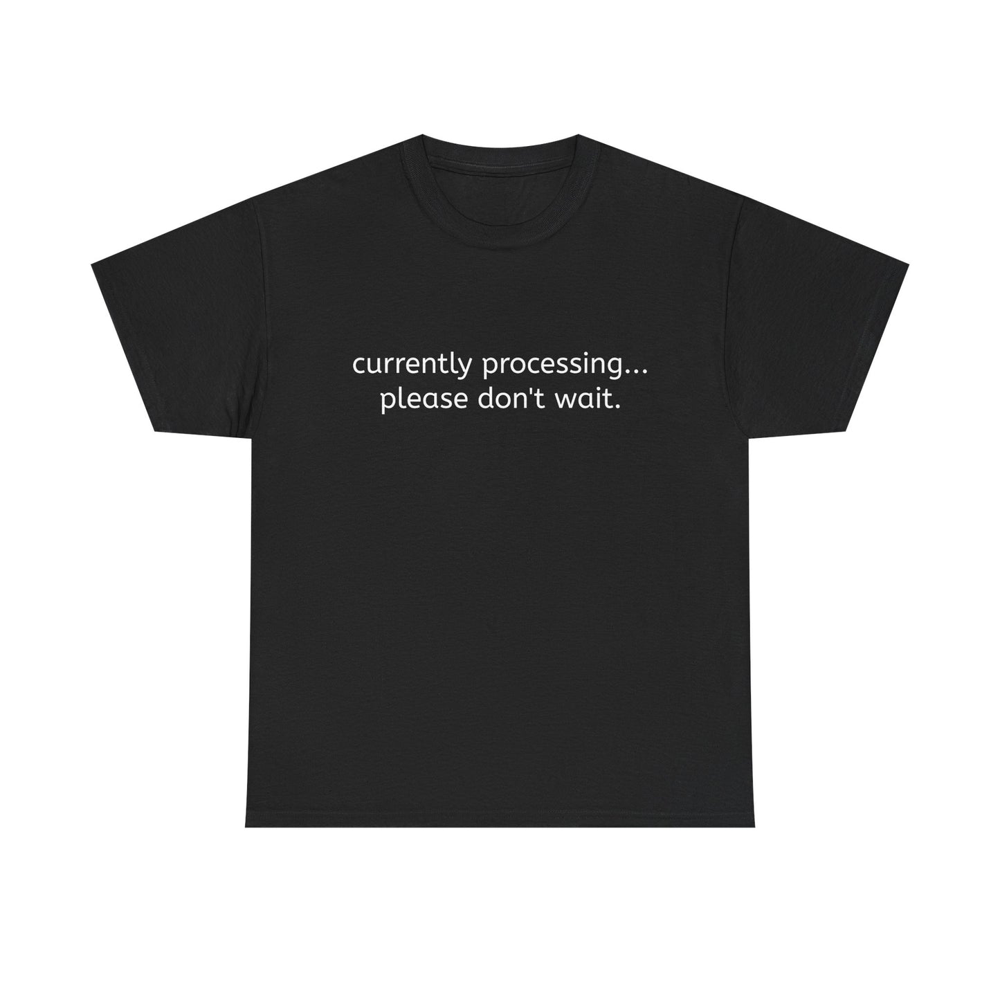 currently processing... please don't wait. Tee